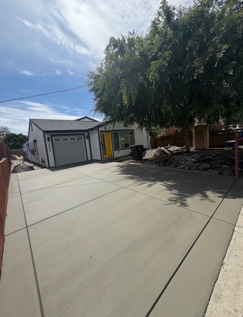 Driveway concrete project example one